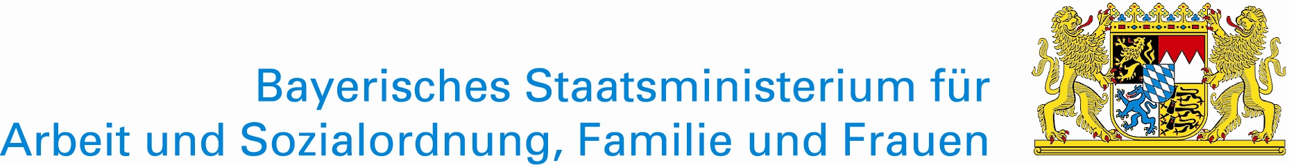Logo: Bayerisches Staatsministerium für Arbeit und Sozialordnung, Familie und Frauen